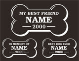 In Memory Dog Decals