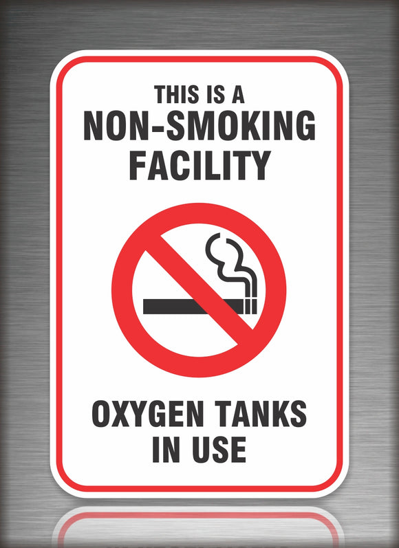 Oxygen Tanks No Smoking