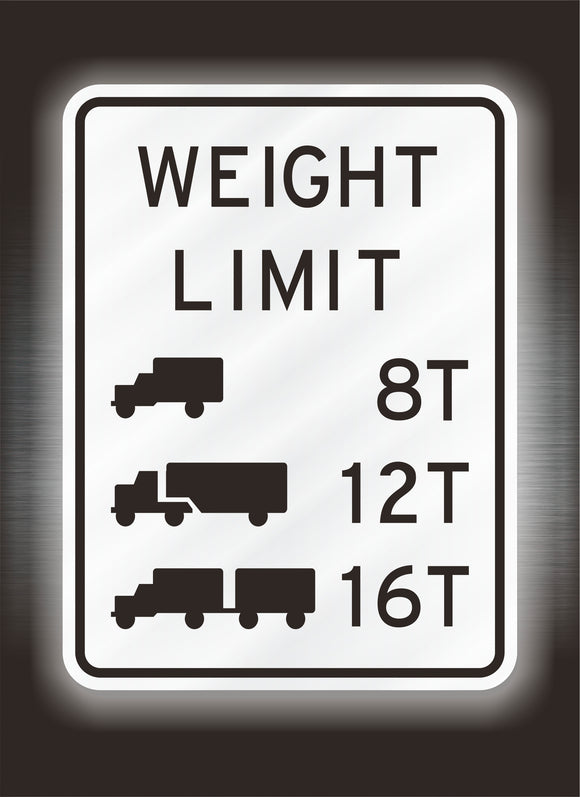 Bridge Weight Limit Sign