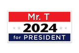 Custom presidential candidate stickers