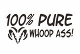 100% Pure Dodge Whoop Ass Decal