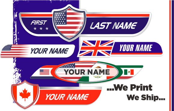 Custom Name Decals