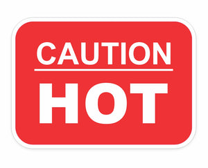 Caution Hot Decals