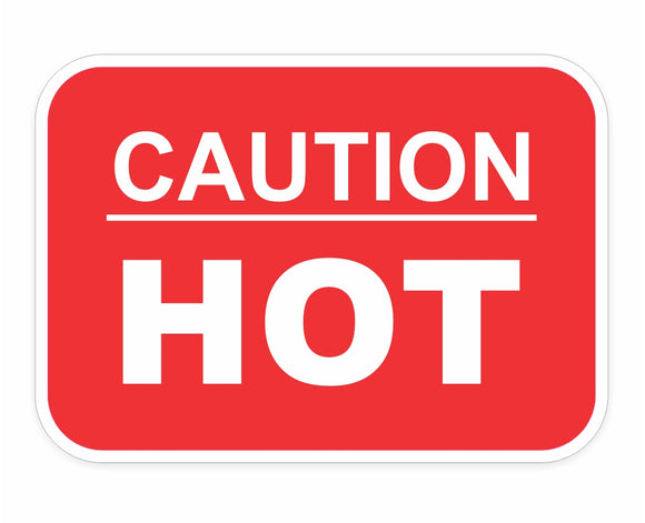 Caution Hot Decals