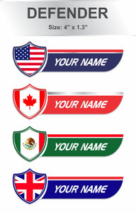 Custom Name Decals