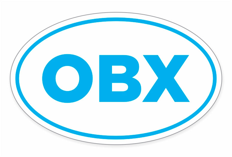 Obx Stickers For Water Bottles Outer Banks Sign - OBX Sticker Wall Decal