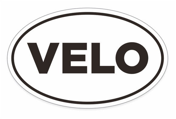 Velo Oval Car Decal