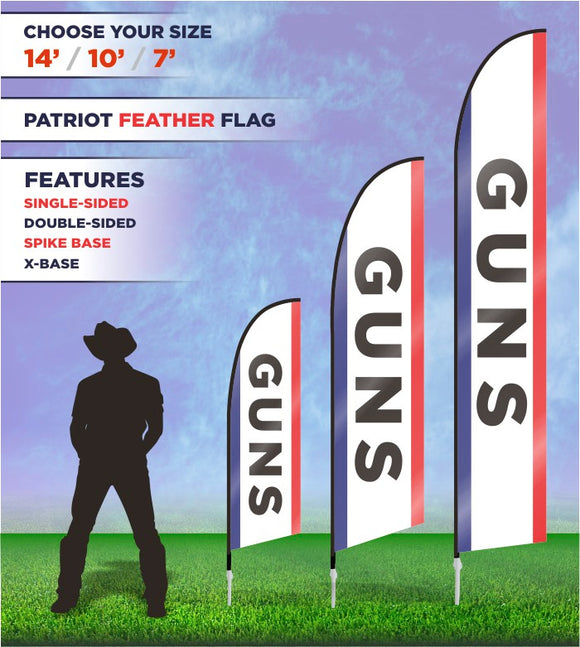 Guns Flags and Banners
