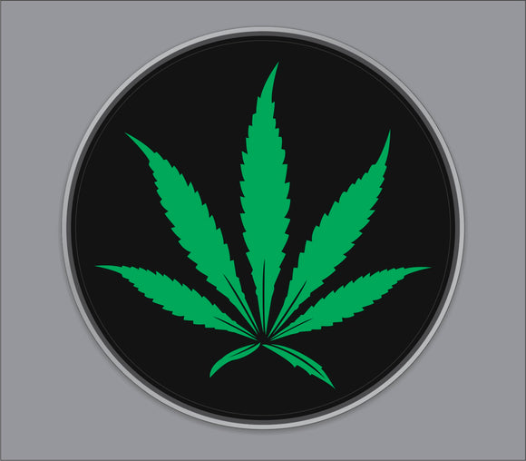 Pot Leaf Bass Drum Head