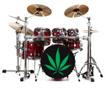 Marijuana Bass Drum Head