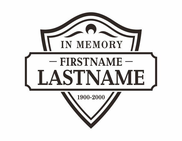 In Memory Car Stickers