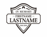 In Memory Car Stickers