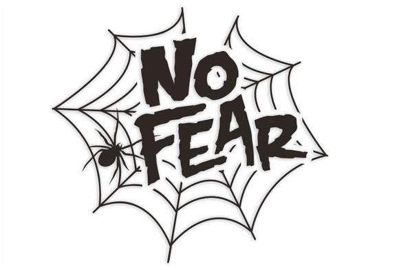 No Fear Spider Web Decal