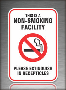 No Smoking Sign Extinguish