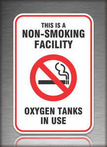 Oxygen Tanks No Smoking