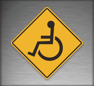 Handicap Crossing Sign