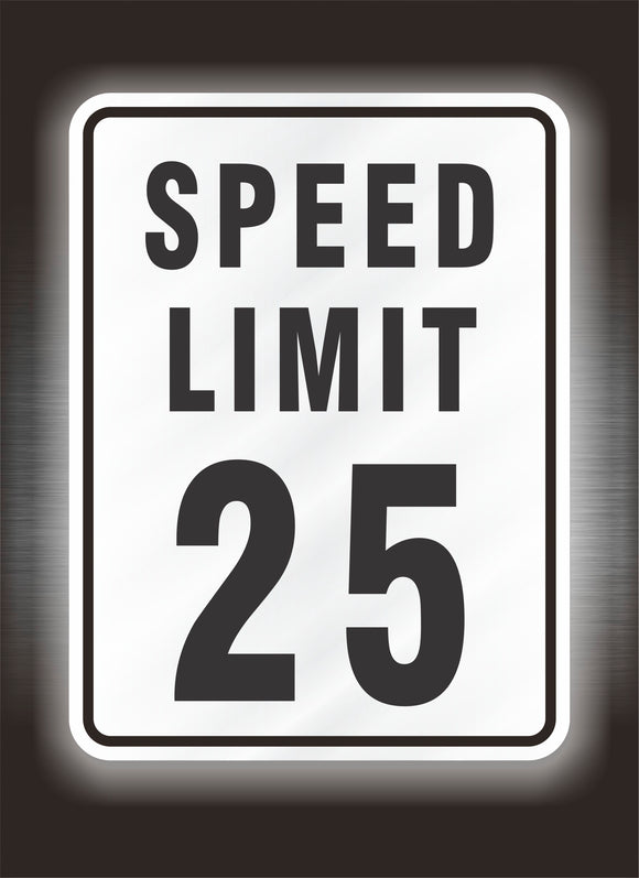 25 mph Speed Limit Sign