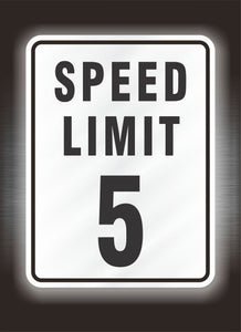 5 mph sign