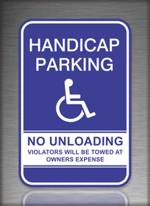 Handicap Parking No Unloading