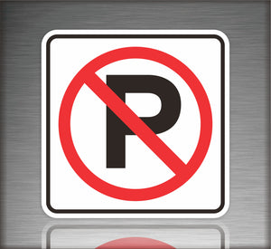 No Parking Symbol Sign