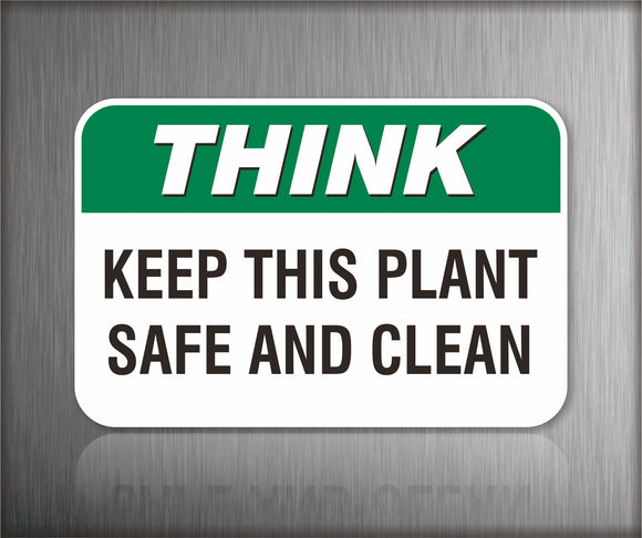 Safety Signs for Plant Operation