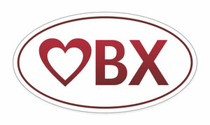 Love OBX Decal Heart Red